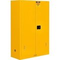 Global Equipment Global Industrial„¢ Flammable Cabinet, Self Close Double Door, 45 Gallon, 43"Wx18"Dx65"H SC045SC